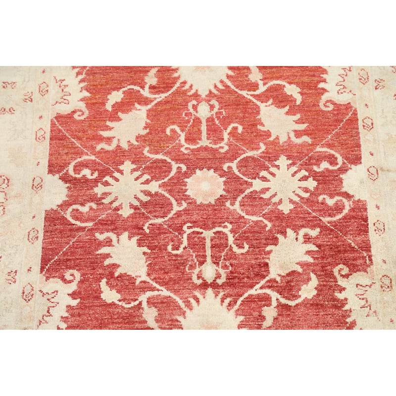 Vegetable Dye Floral Chobi Peshawar Oriental Wool Area Rug Handmade - 3'5" x 5'1"