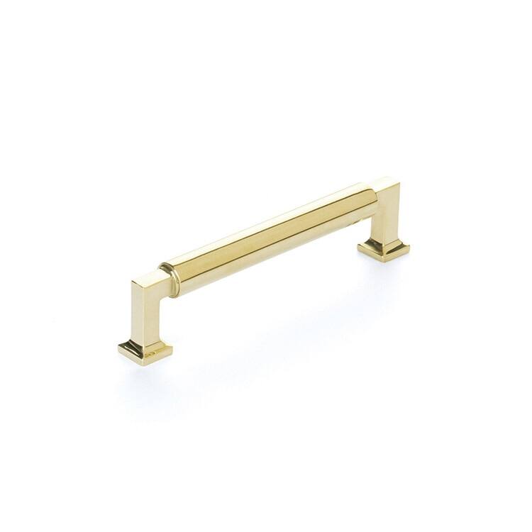Schaub and Company 475 Haniburton 5" Center to Center Modern - Unlacquered Brass