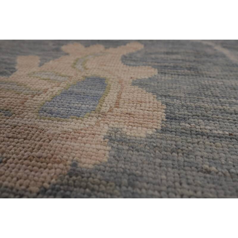 Grays & Blues Oushak Vegetable Dye Area Rug Handmade Wool Carpet - 9'2"x 12'0"