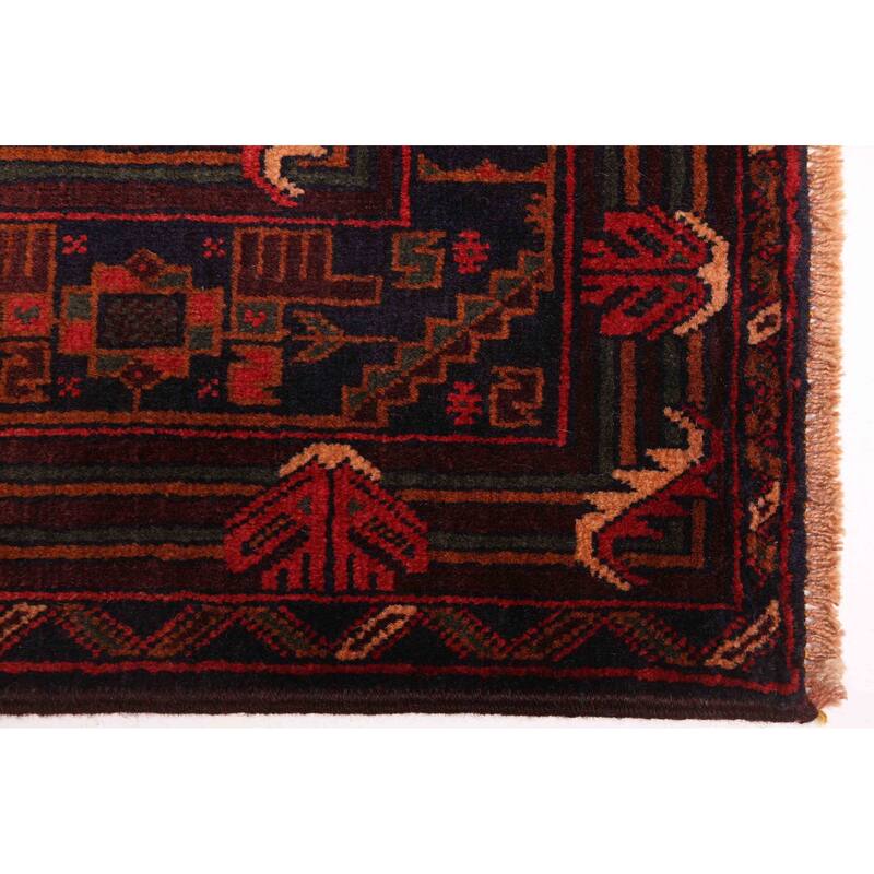 ECARPETGALLERY Hand-knotted Teimani Brown Wool Rug - 3'11 x 7'1