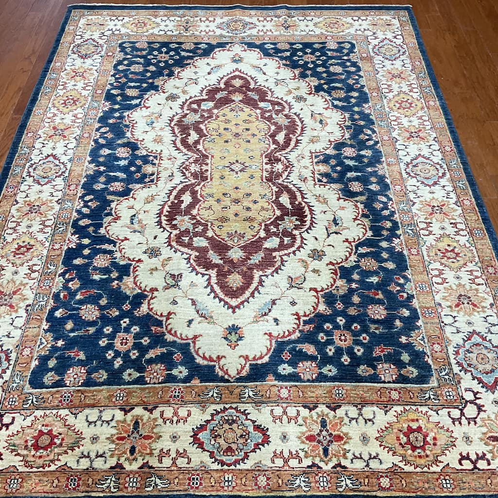 HERAT ORIENTAL Handmade Oushak Wool Rug - 5'11" x 7'10"
