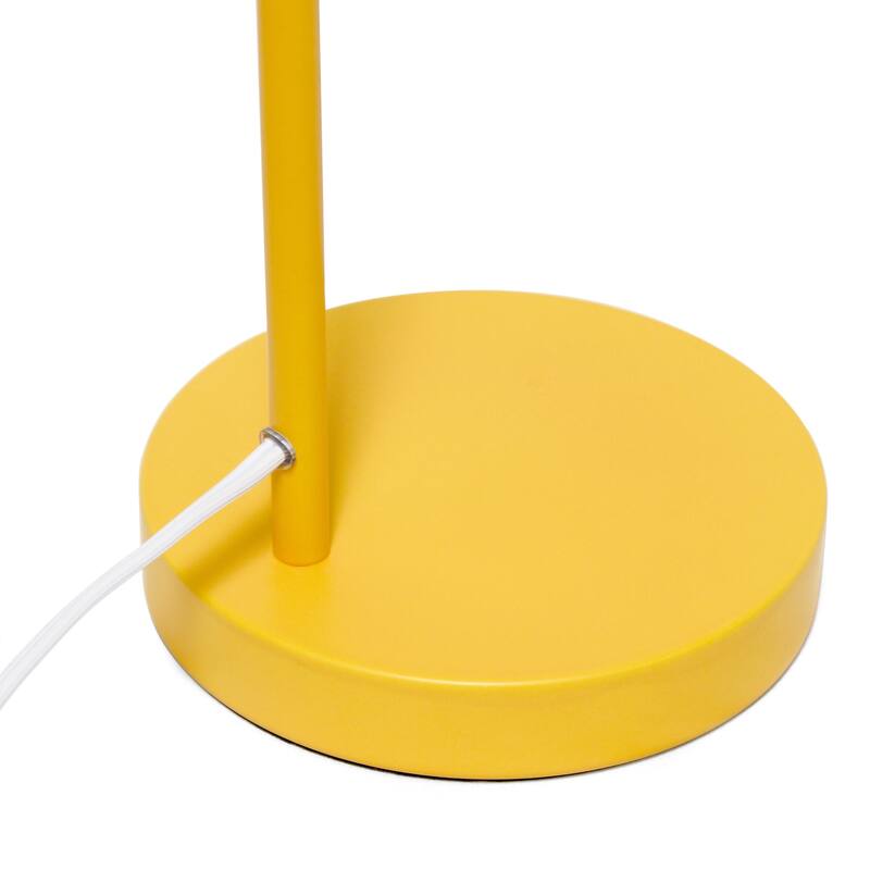 Industrial Farmhouse Adjustable Cage Desk Lamp - 18" - Yellow