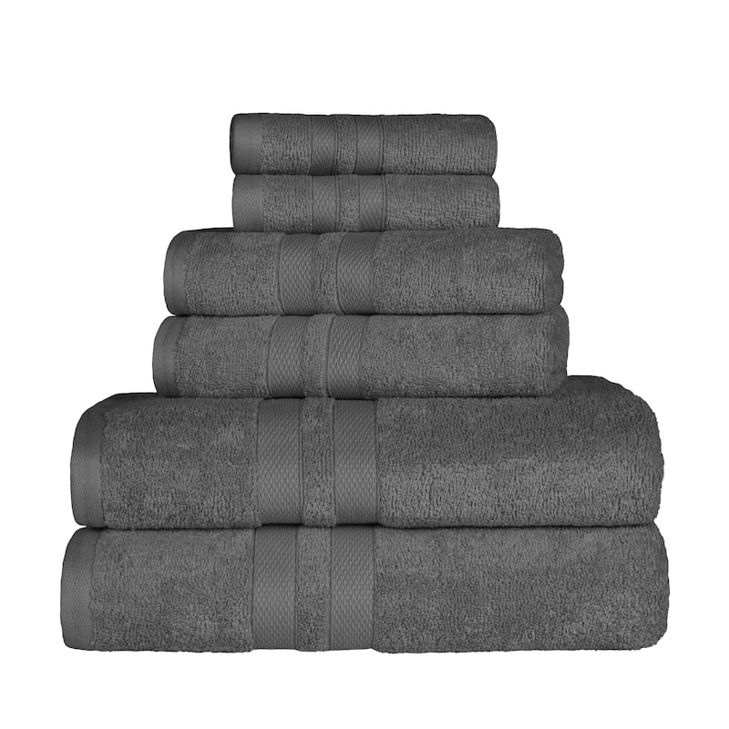 Superior Cotton Quick-Drying 6 Piece Highly Absorbent Towel Set