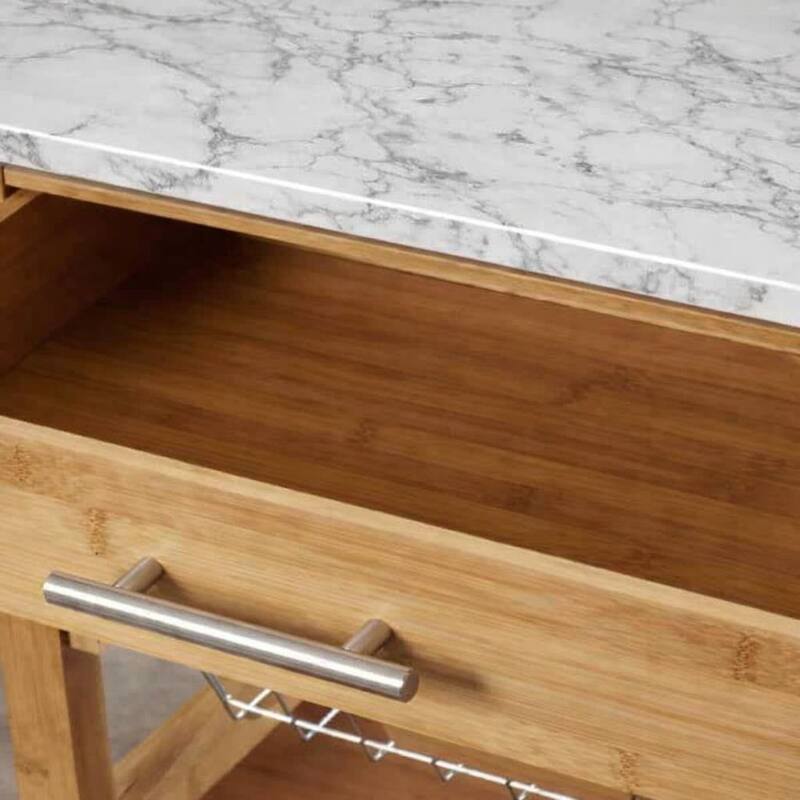 Aya Bamboo Kitchen Cart