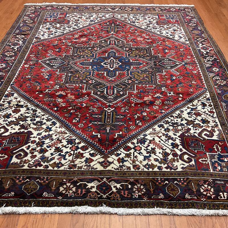 HERAT ORIENTAL Handmade Fine Heriz Rug - 8'7" x 10'9"