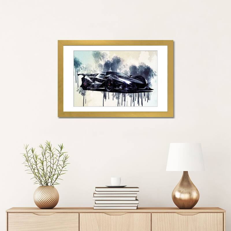 iCanvas "Apollo IE 2019 Luxury Supercar Front View Hypercar Apollo" by Sissy Angelastro