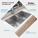 preview thumbnail 4 of 50, Sinber Undermount Double Bowl 304 Stainless Steel Kitchen Sink