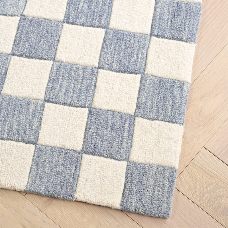 SAFAVIEH Handmade Martha Stewart Collection Berthild Checkered Wool Rug