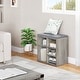 preview thumbnail 6 of 32, Shoe Storage Bench Cubby Organizer for Entryway 11.9"D x 20"W x 20.8"H - Grey