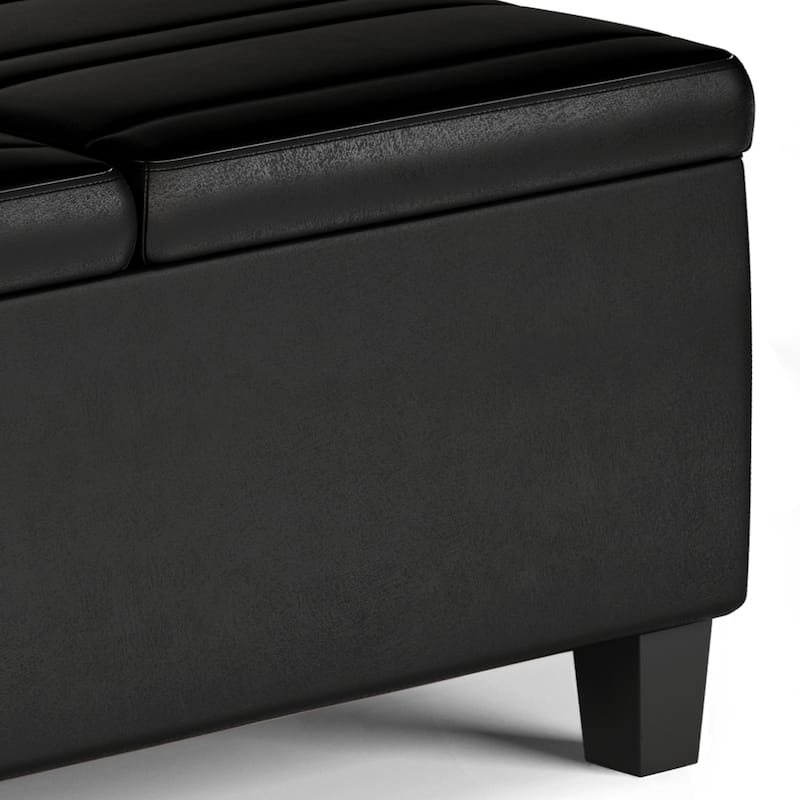 WYNDENHALL Tyler 36 inch Wide Contemporary Square Table Ottoman