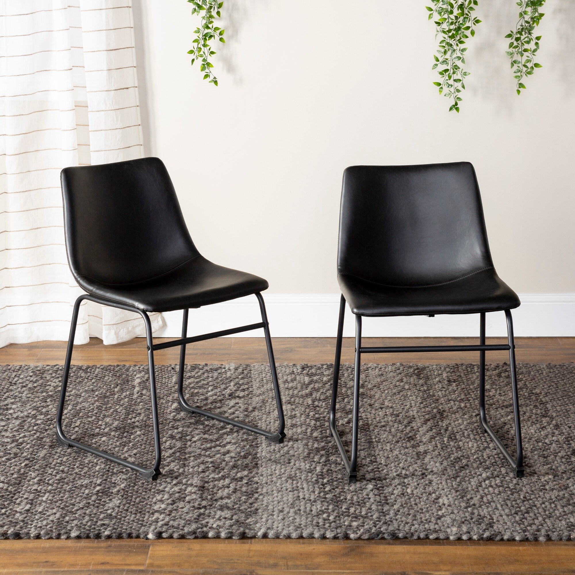 Carbon loft prusiner store faux leather dining chair