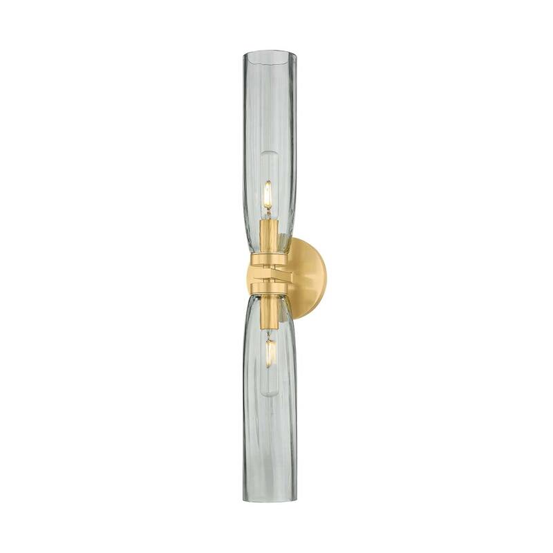 Hudson Valley Lighting 6832 Harpswell 2 Light 24" Tall Bath Bar with - Aged Brass