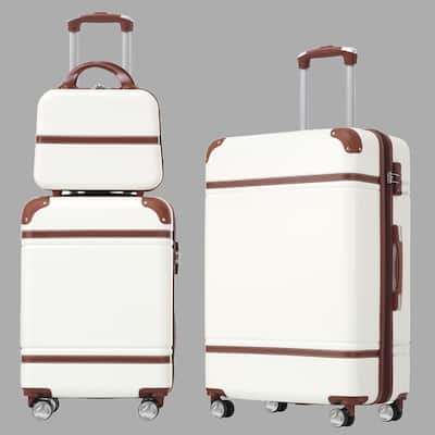 Lightweight 3-Piece Hardside Luggage Set with TSA Lock, Expandable, 20" & 24" Suitcases, Spinner Wheels