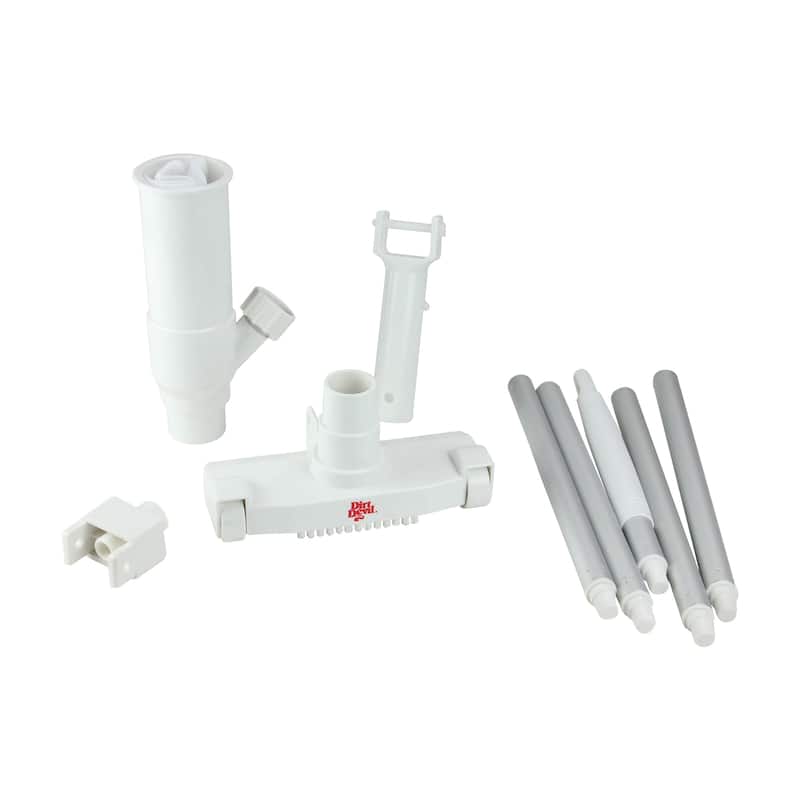 5-Piece White Venturi Vacuum Kit for Pool and Spa - 6"