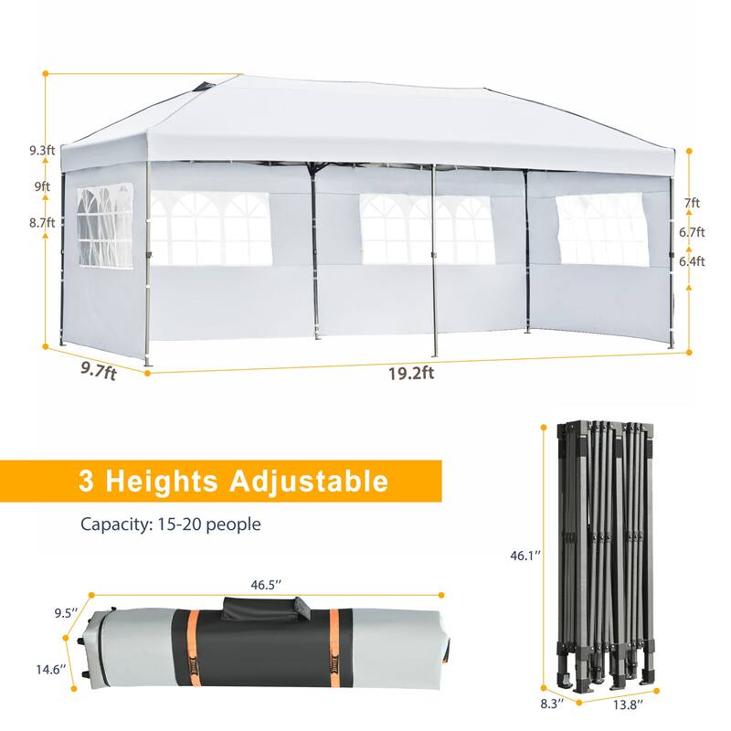 10x20 Pop Up Canopy with Sidewalls