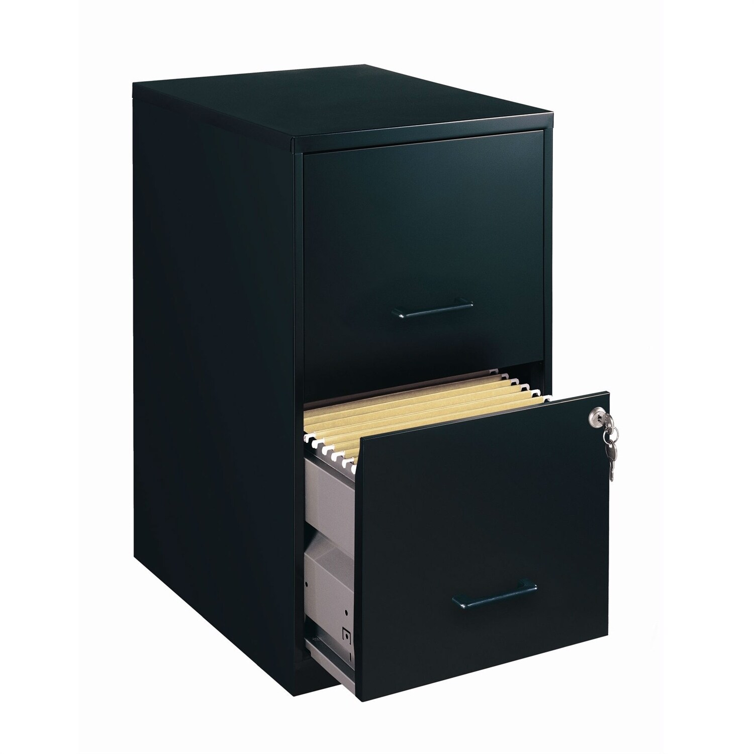 Shop Black Metal 2 Drawer Vertical Filing File Cabinet Made In Usa Overstock 29084857