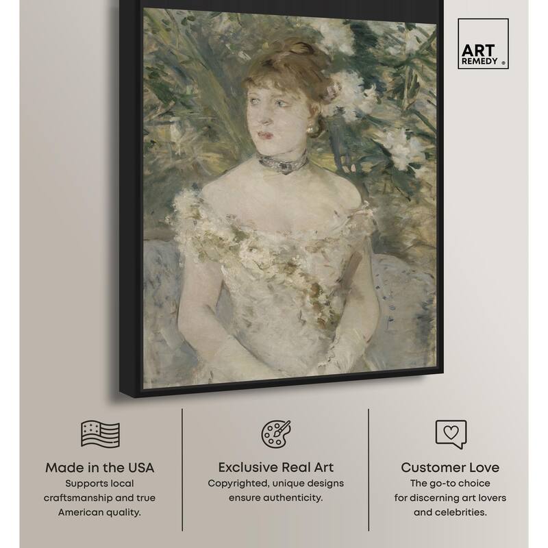 Young Girl in a Ball Gown Canvas by Art Remedy