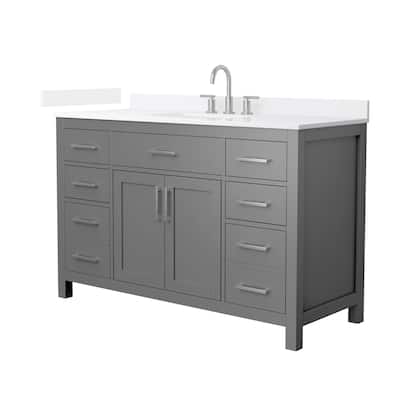 Wyndham Collection WCG2424-54S-QTZ-US3MXX Beckett 54" Free Standing