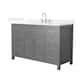 Option Dark Gray / White Quartz Top / Brushed Nickel