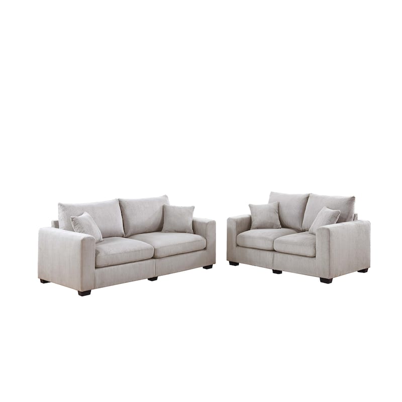 Poundex 2-Piece Sofa Set