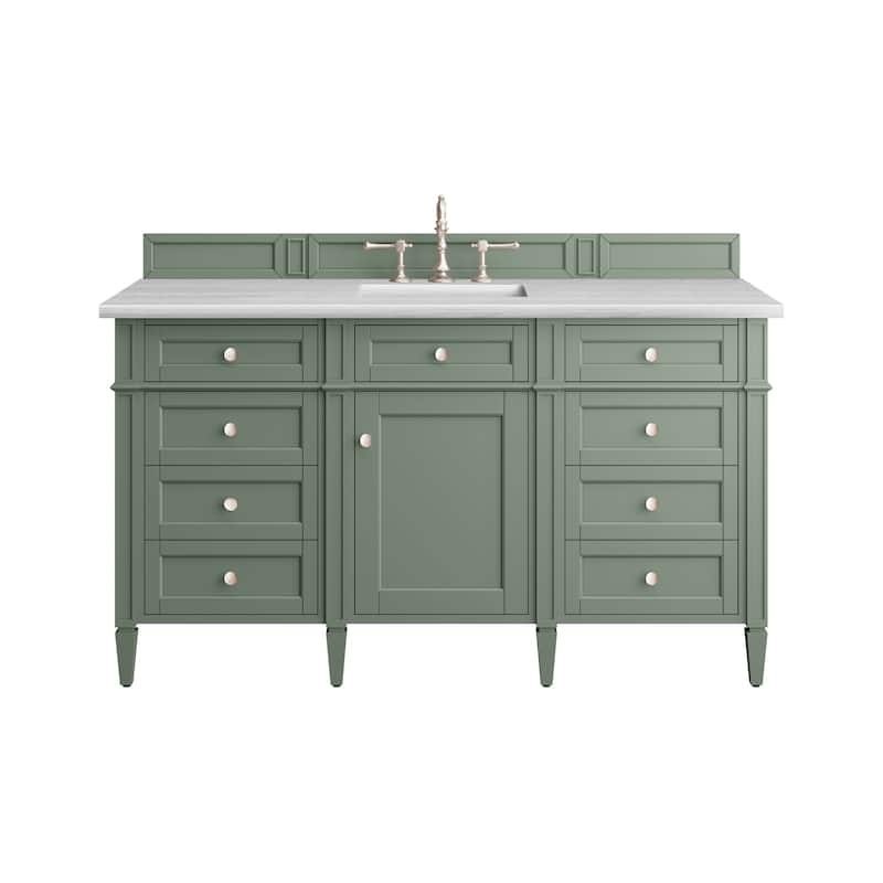 James Martin Vanities Brittany 60" Single Vanity, Smokey Celadon