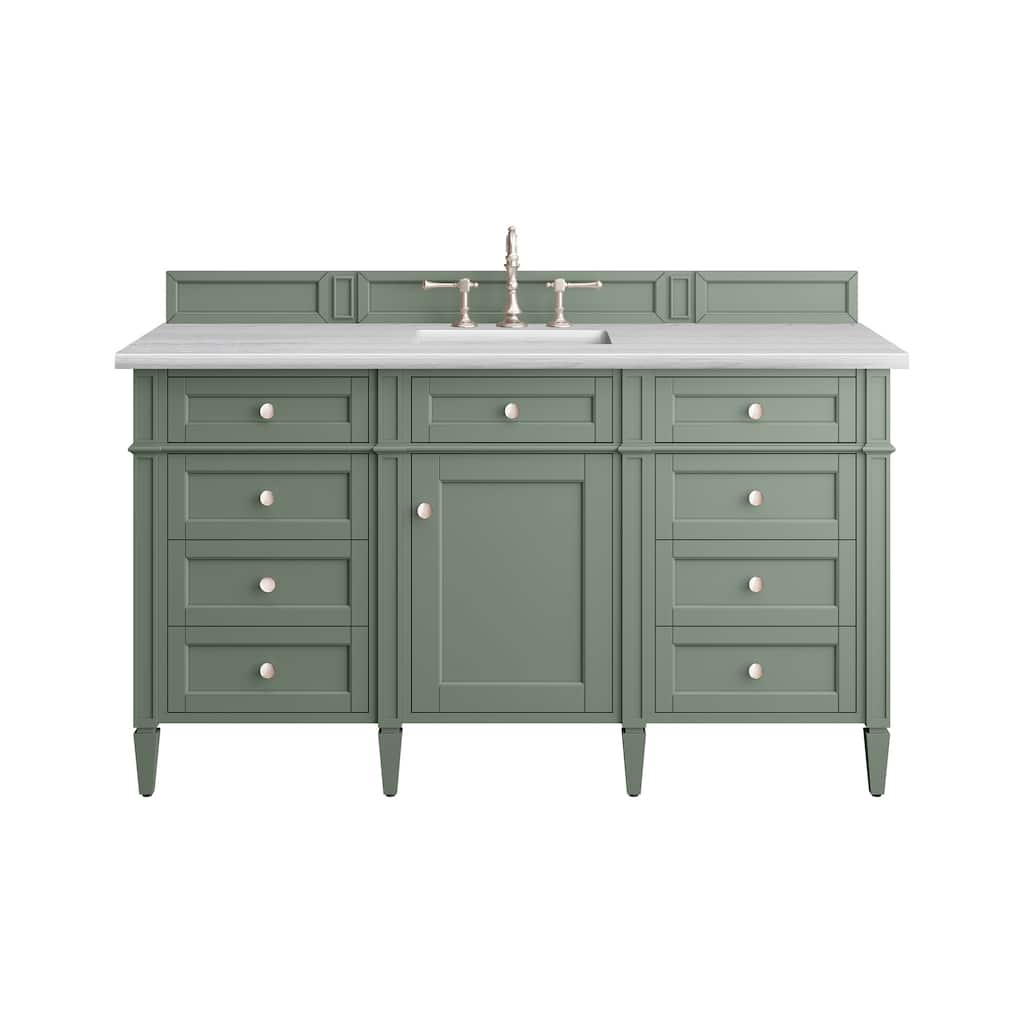 James Martin Vanities Brittany 60" Single Vanity, Smokey Celadon