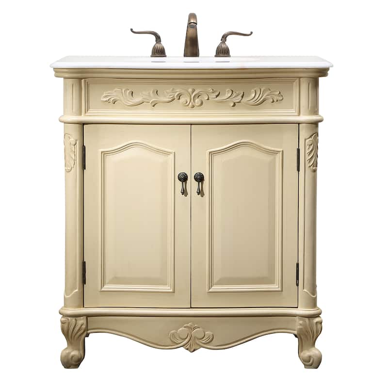 32" Bathroom Vanity Sink - Ivory