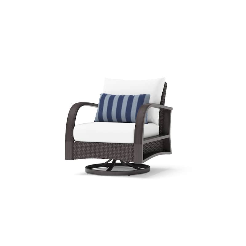 Barcelo 2 Piece Sunbrella Outdoor Patio Motion Club Chairs