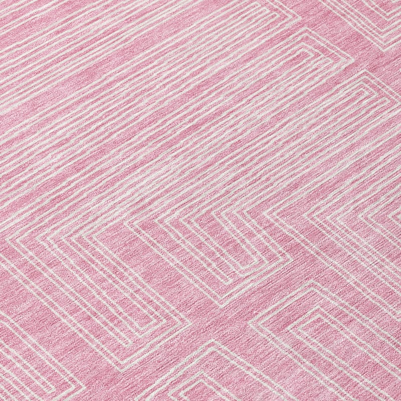 Machine Washable Indoor/ Outdoor Contemporary Stack Chantille Rug