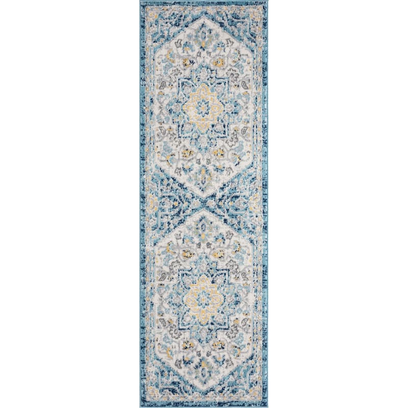 Dynah Bohemian & Eclectic Medallion Indoor Area Rug