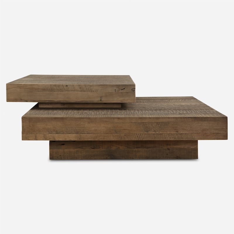 Uttermost Rustic Planes Modern Coffee Table - 19.5"H x 57"W x 47.25"D