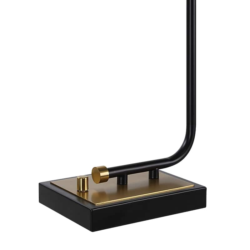 USB Powered Table Lamp with Drum Shade - 28" - Matte Black