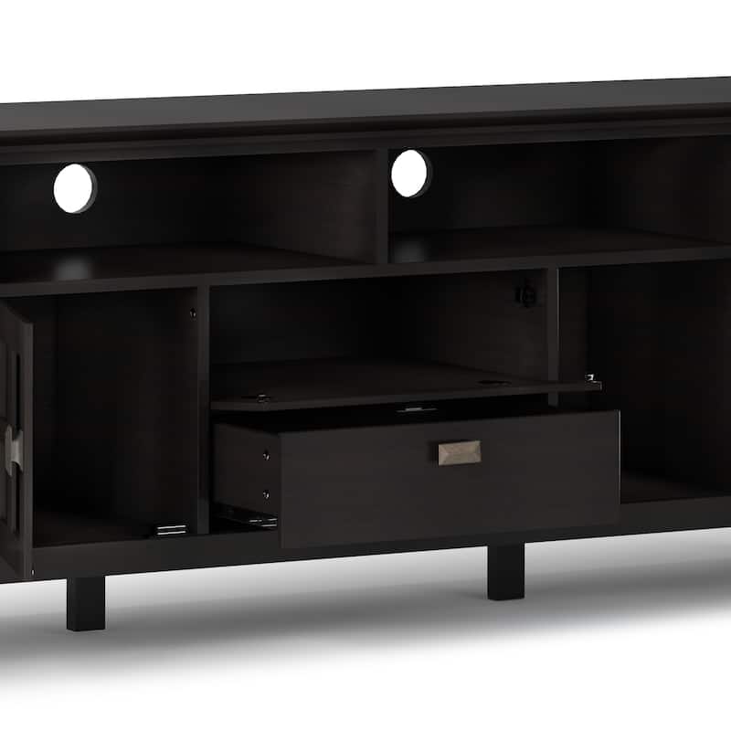 WYNDENHALL Stratford SOLID WOOD 72" Wide TV Media Stand For TVs up to 80"