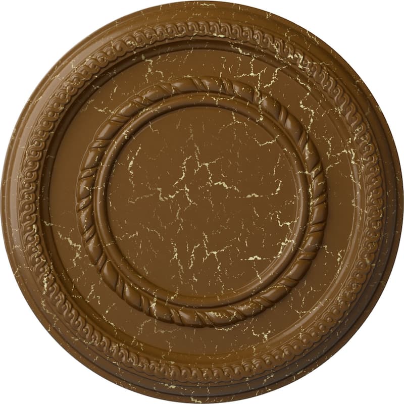 12 5/8"OD x 1 1/8"P Federal Roped Small Ceiling Medallion