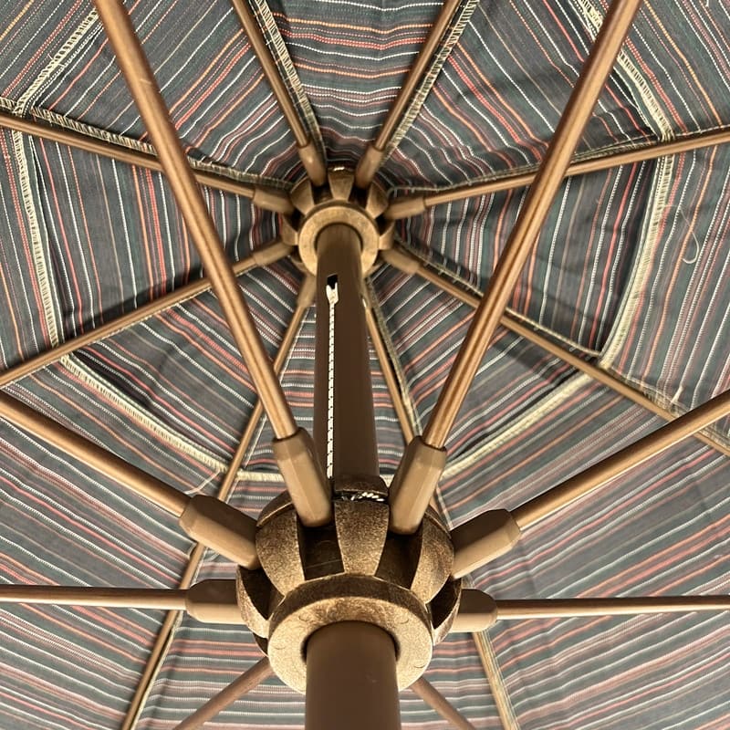Tropishade 9' Market Umbrella with Sunbrella 57008 Escapade Twilight
