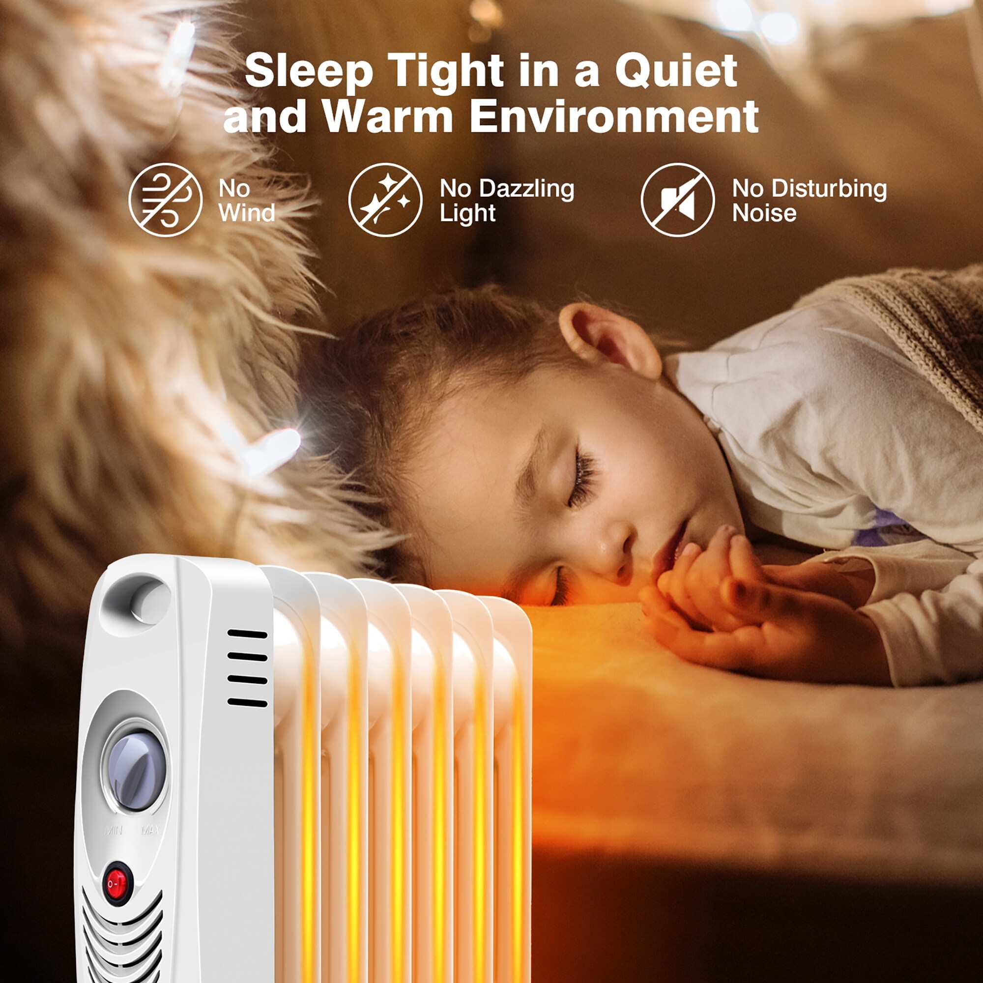 Costway 700 W Portable Mini Electric Oil Filled Radiator Heater 7-Fin - On  Sale - Bed Bath u0026 Beyond - 18797936