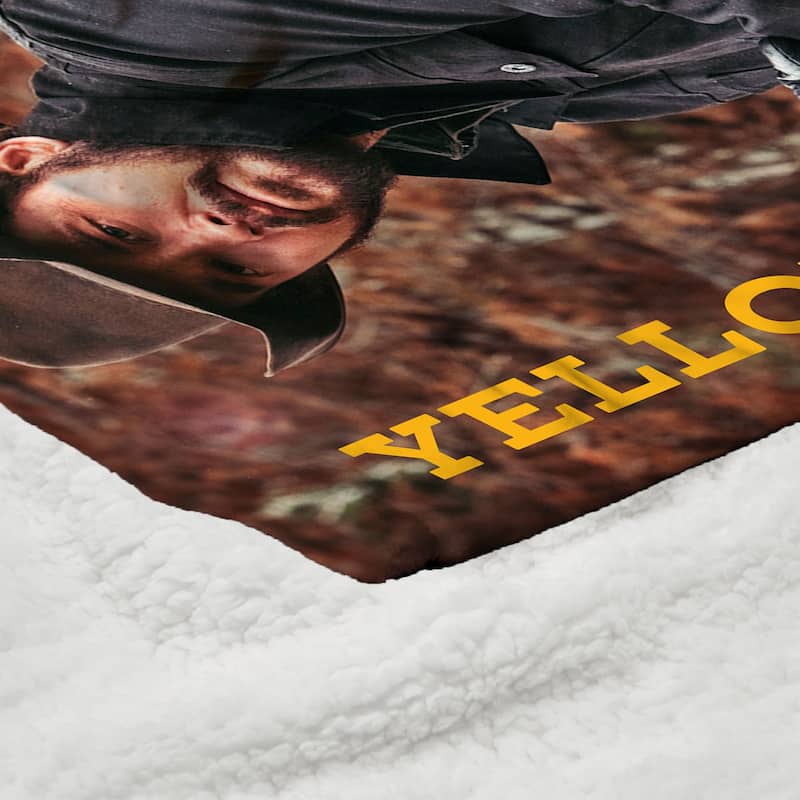 Paramount Yellowstone Rip Dutton Ranch Silk Touch Sherpa Throw Blanket