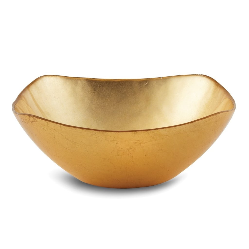 Curata Medium Atlas Square Golden Turkish Glass Bowl
