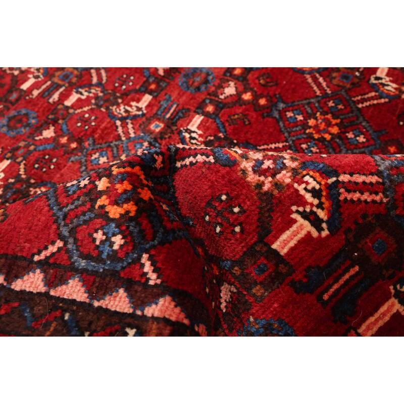 ECARPETGALLERY Hand-knotted Andelz Red Wool Rug - 4'8 x 13'6