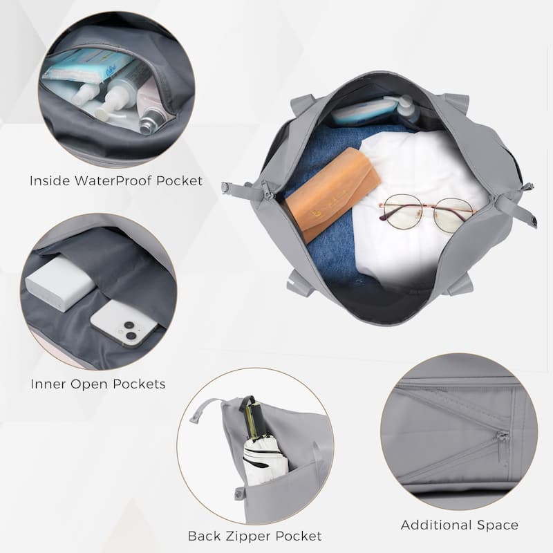 5 Piece Luggage Set with Expandable Duffel Bag
