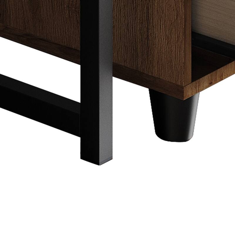 CraftPorch Shabby Chic Writing Desk with Side Cabinet