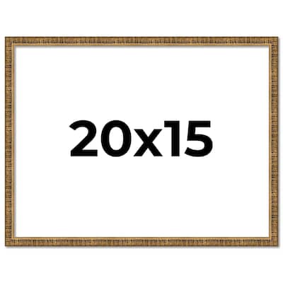 20x15 Frame Gold Kingsley Distressed Solid Wood Picture Frame Width