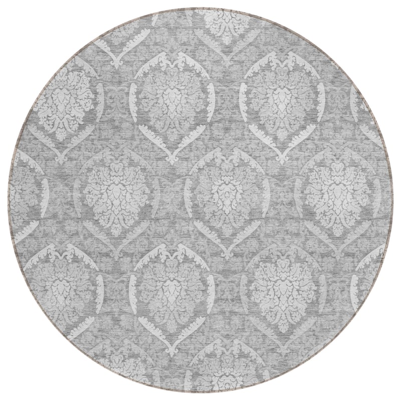 HomeRoots Medallion Transitional Rectangle Outdoor Rug