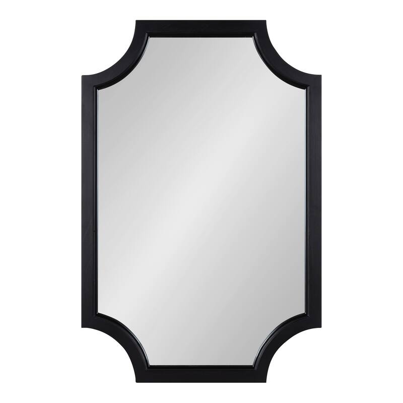 Kate and Laurel Hogan Scalloped Wood Framed Mirror