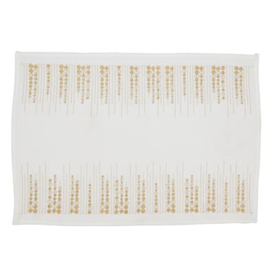 Elegant Embroidered Dots Placemat (Set of 4)