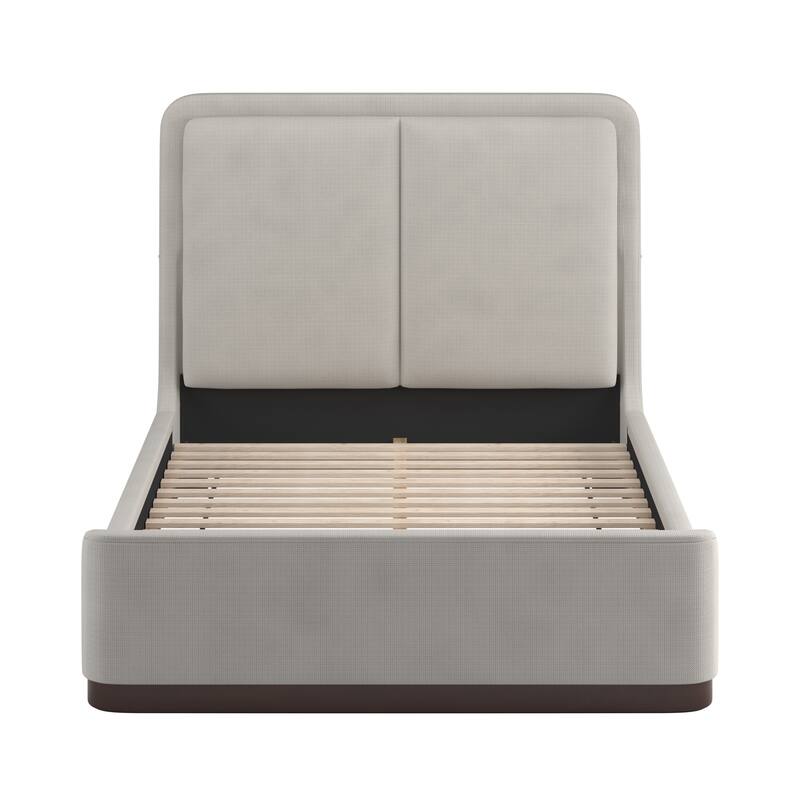 Noe Fabric Upholstered LED Platform Bed by iNSPIRE Q Modern