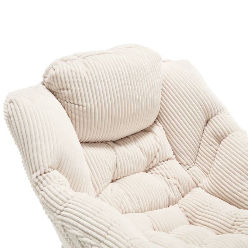 Lazy Chair Accent Chair with Ottoman