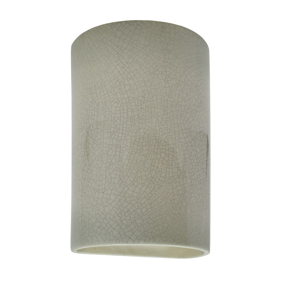 Justice Design Ambiance - Small Cylinder Wall Sconce - Closed Top (Outdoor) - Replaceable Bulb