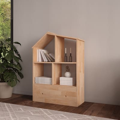 Shorewood Scandinavian-Inspired Dollhouse-Shaped Bookshelf