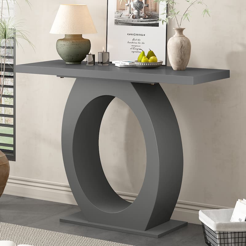 Christopher Knight Home - Hudson Refined Modern Console table for Chic Living Spaces - Grey